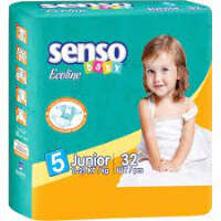 ПРОДУКТЫ ДЛЯ ДЕТЕЙ БелЭмса БелЭмса подгузники Senso baby Ecoline Junior 5 (11-25кг) N32